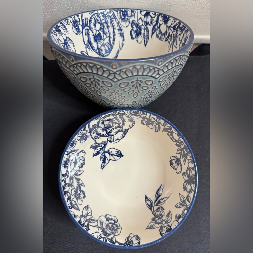 2 Pfaltzgraff “Gabriela Blue” 6” excellent condition